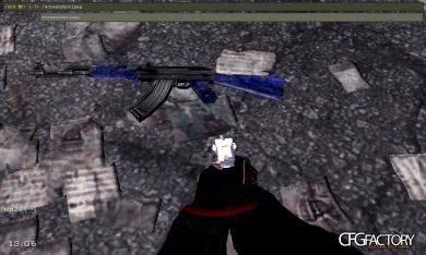 AK47 Blue Laminate Factory new