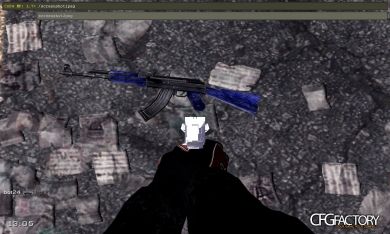 AK47 Blue Laminate Factory new