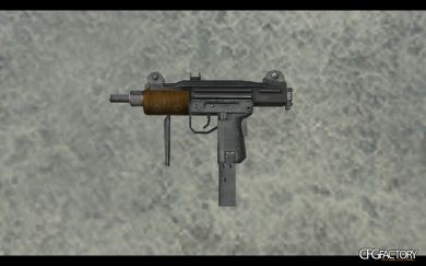 UZI with Wood Grip
