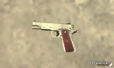 M1911 silver /w wood grips