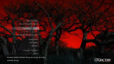 BloodySky Menu