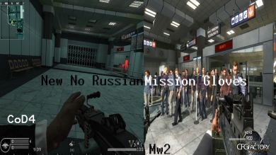 New MW2 No Russian Mission Marine Gloves for CoD4