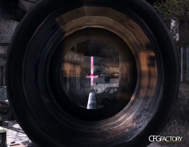Upsidedown Cross M40A3 acog reticle