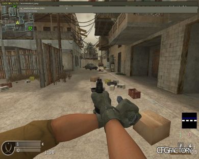Tactical knife with beretta
