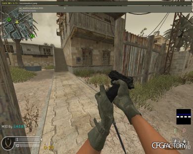 Tactical knife with beretta