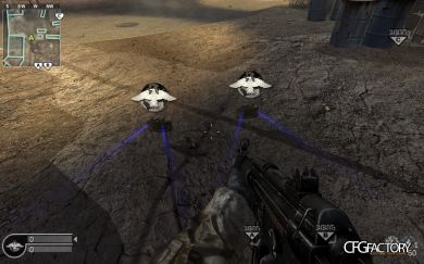 Blue claymore laser