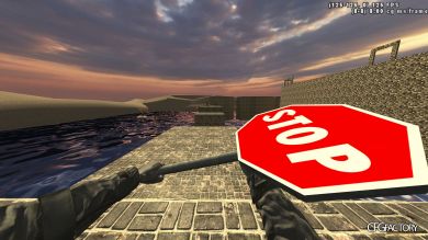 End of the line - Street sign weapon