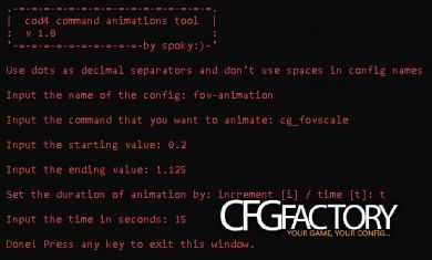 cod4 script generator: command-animations