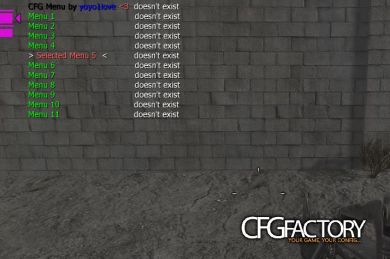 Visual .cfg menu (RAW)