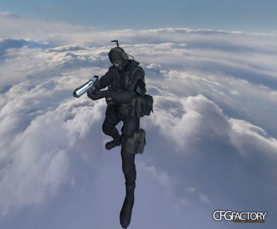 COD MW2 Seal UDT Ghost Player Model + Viewhands